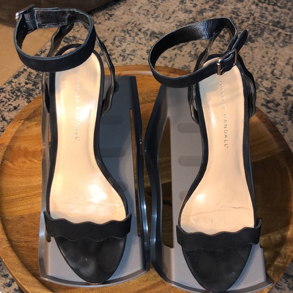 Loeffler Randall Size 8 Black Kitten Heel - Picture 3 of 8